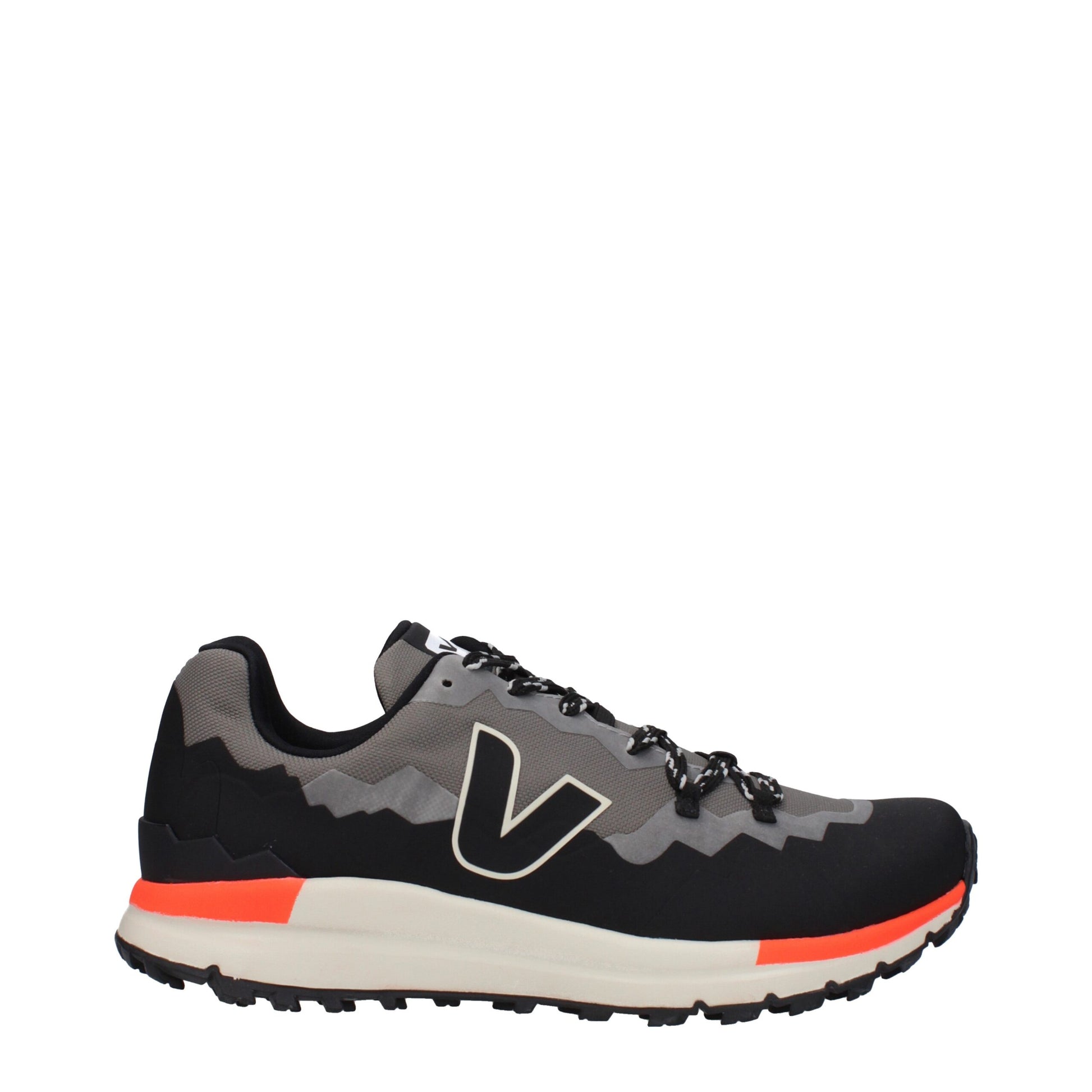 Gray Fabric Athletic Sneakers