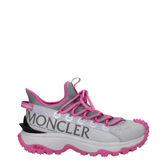 Gray Fabric Athletic Sneakers