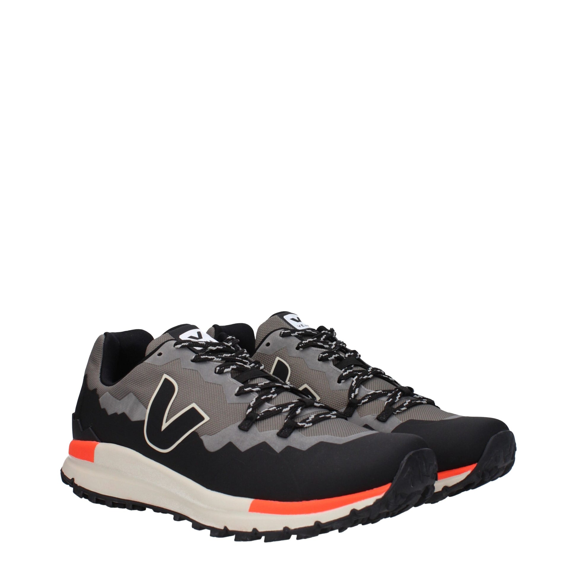 Gray Fabric Athletic Sneakers