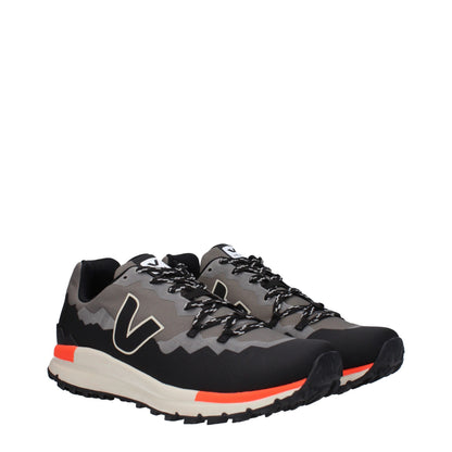 Gray Fabric Athletic Sneakers