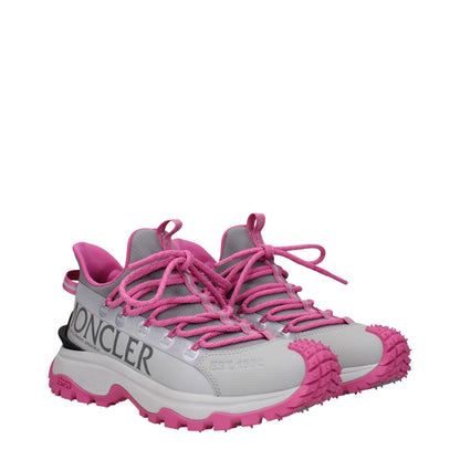 Gray Fabric Athletic Sneakers
