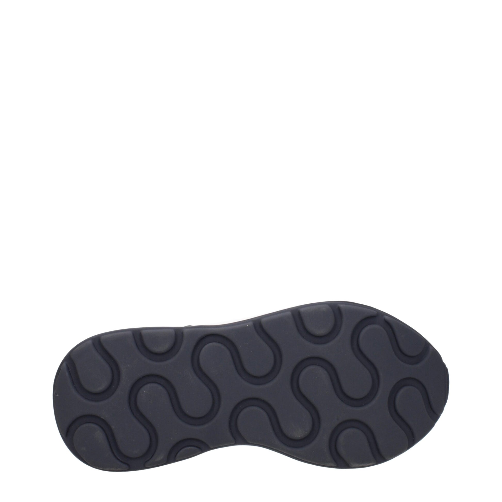 Black Fabric Chunky Sneakers