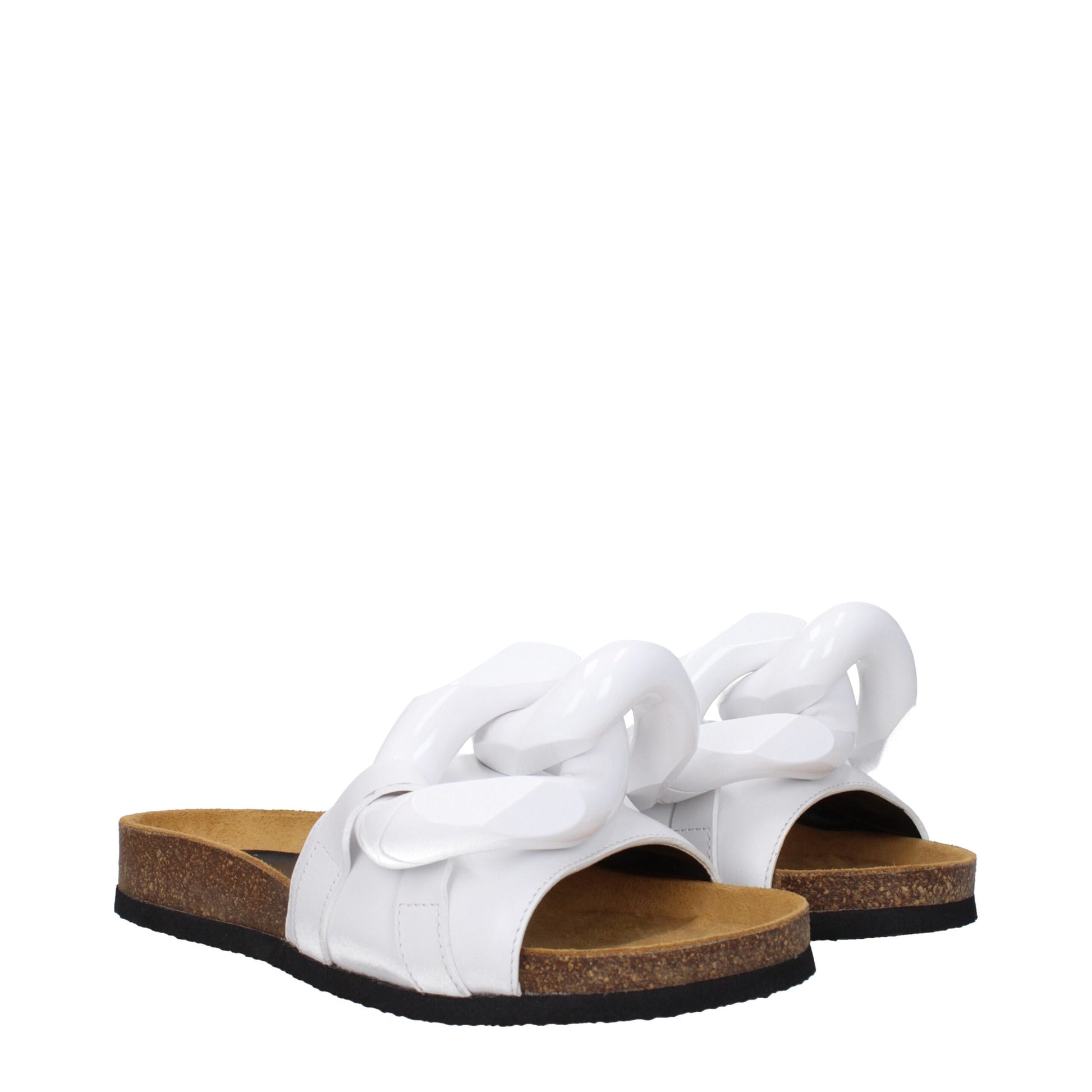 White Leather Slipper