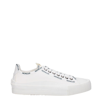 White Fabric Sneakers