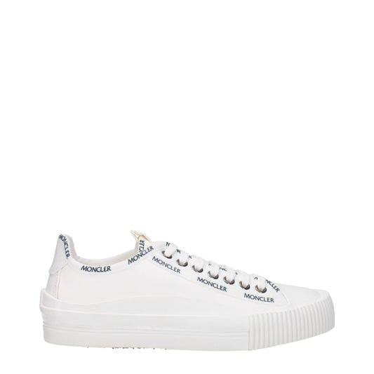 White Fabric Sneakers
