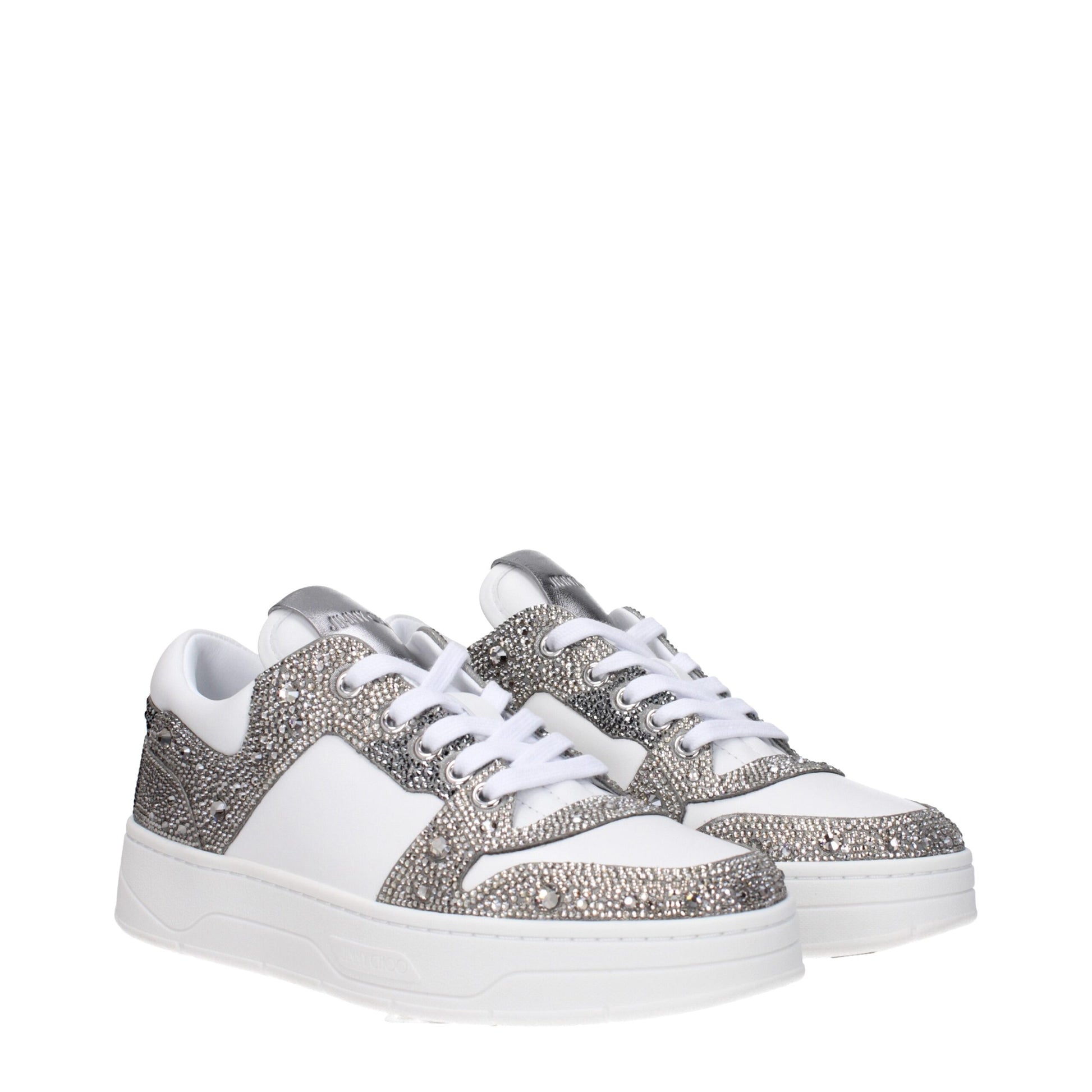 White Leather Chunky Sneakers