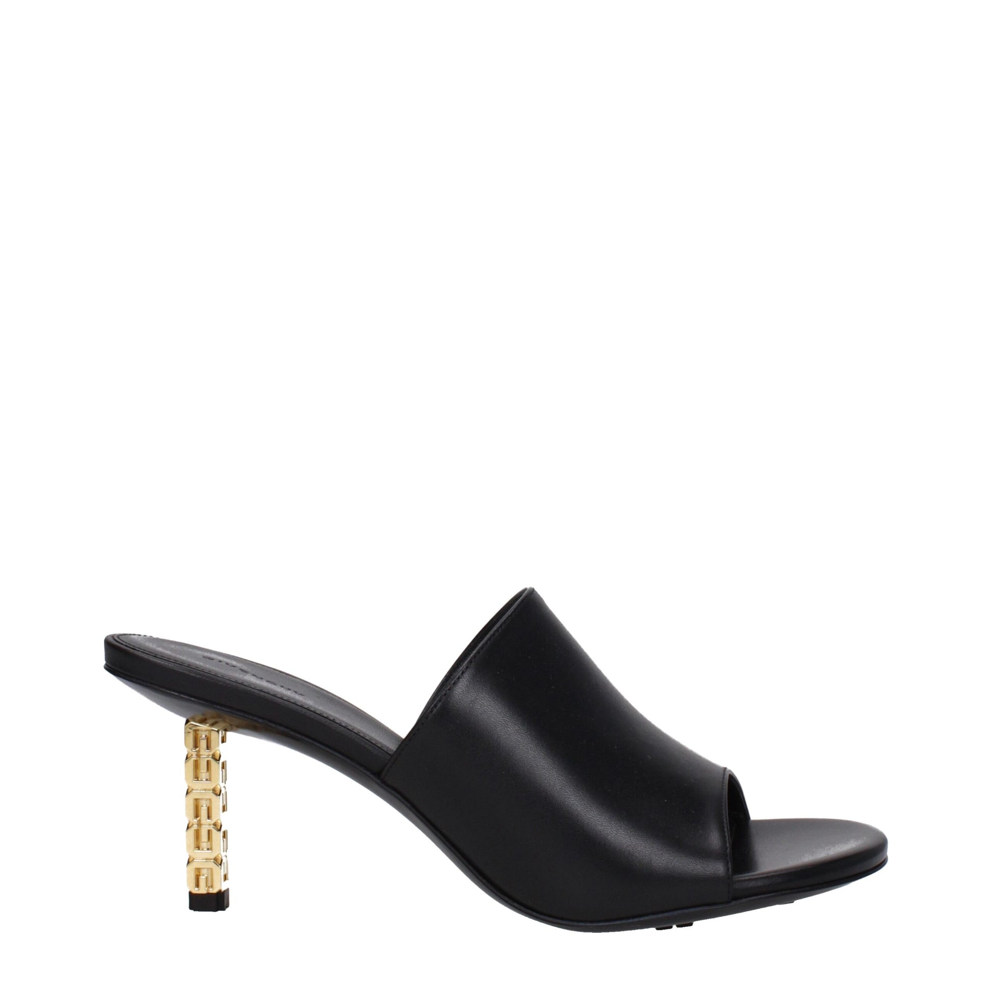 Black Leather Sandal