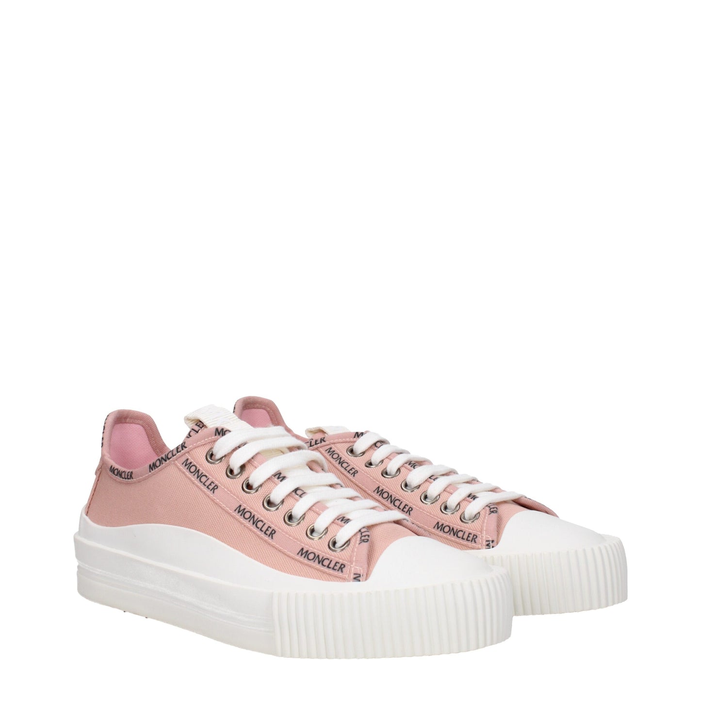 Pink Fabric Low Tops