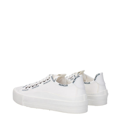 White Fabric Sneakers