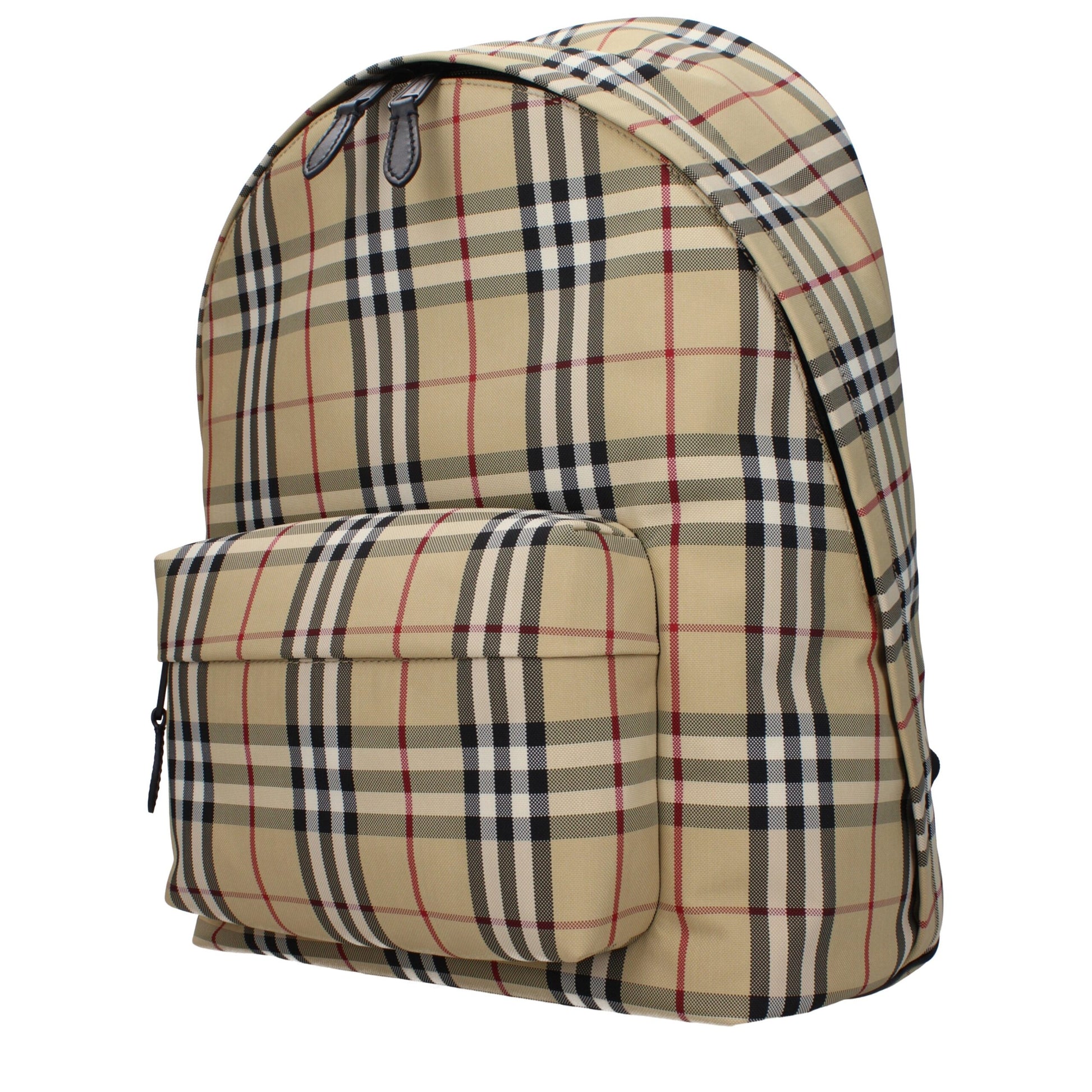 Beige Fabric Backpacks