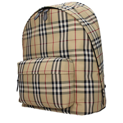 Beige Fabric Backpacks