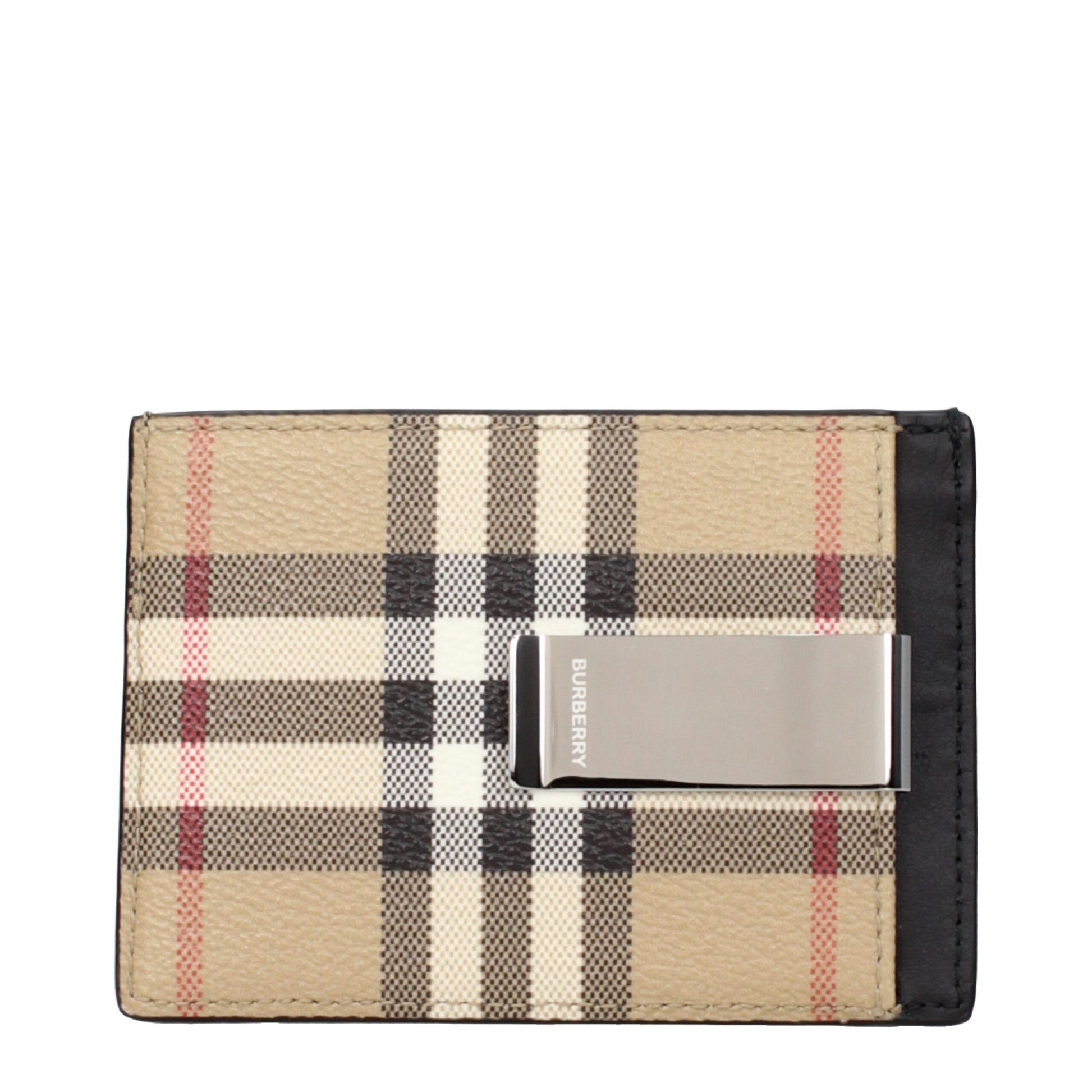 Beige Fabric Cardholders
