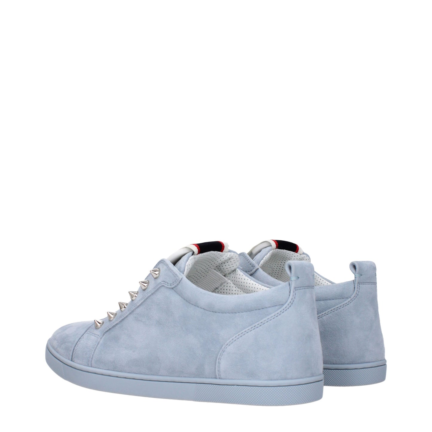 Blue Leather Slip-On Loafers