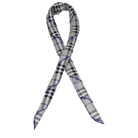 Gray Silk Foulards