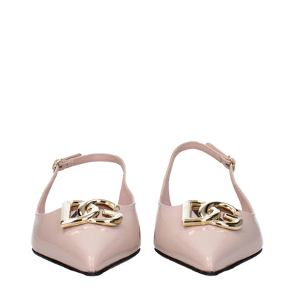 Pink Leather Ballet Flats