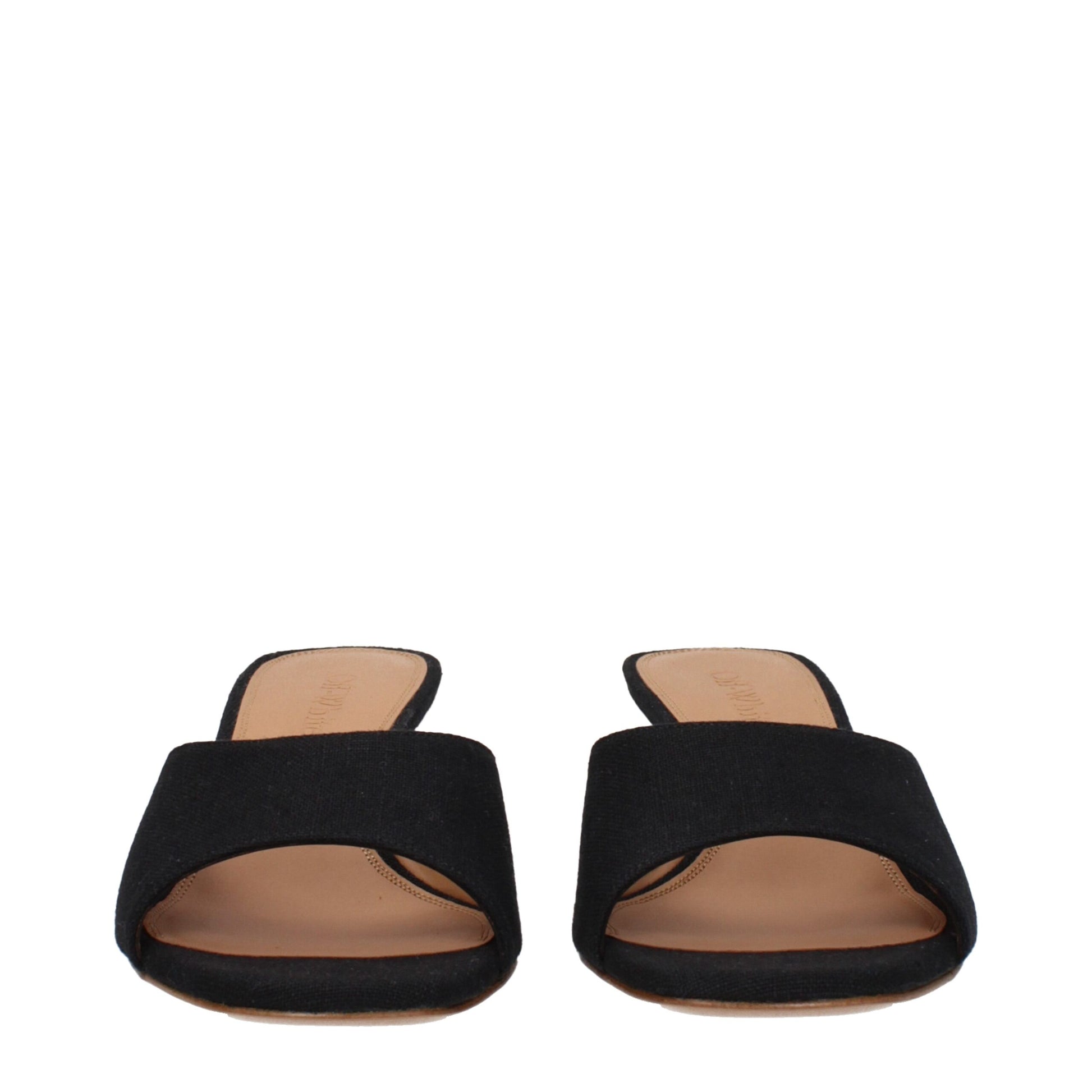Black Linen Sandal