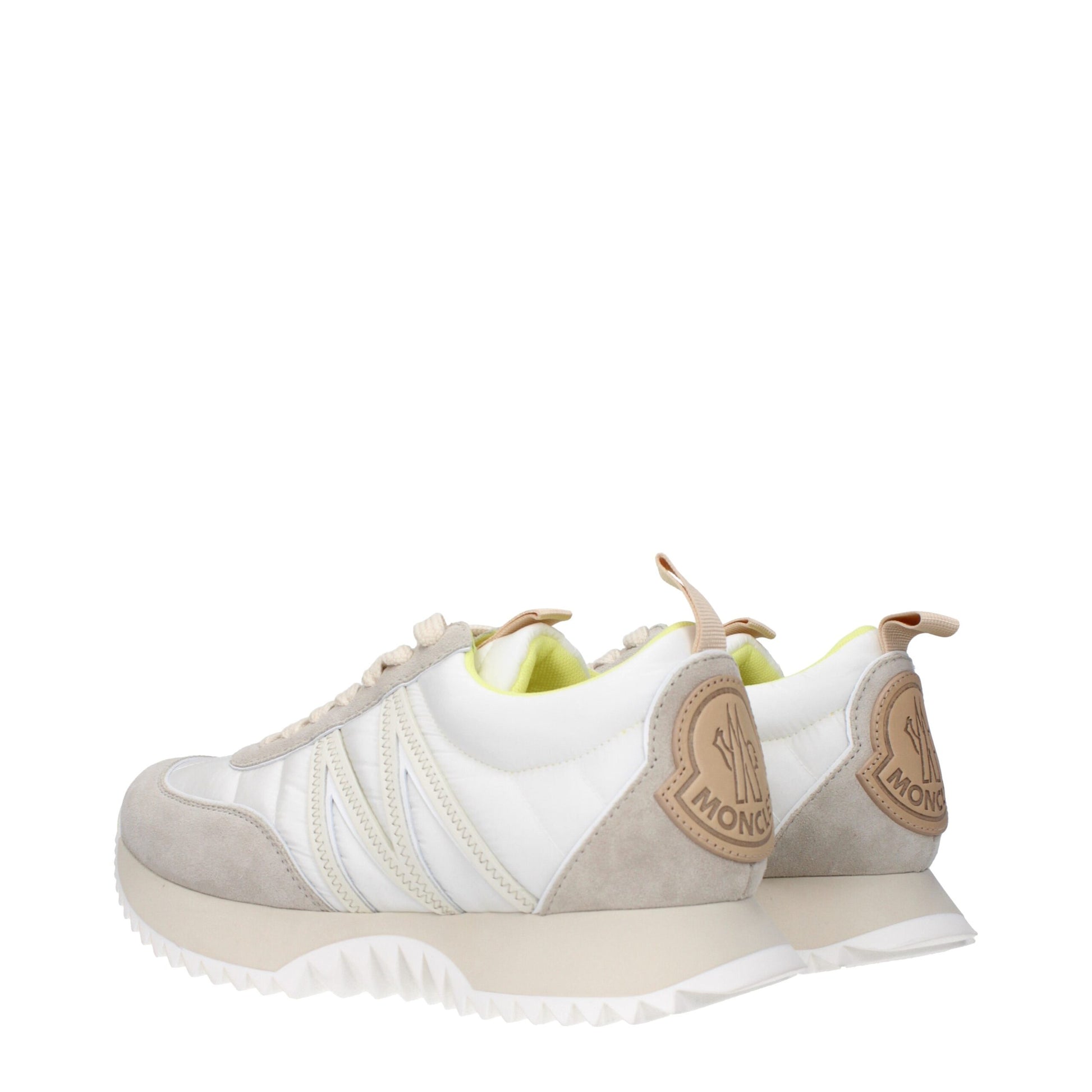 Beige Fabric Low Tops