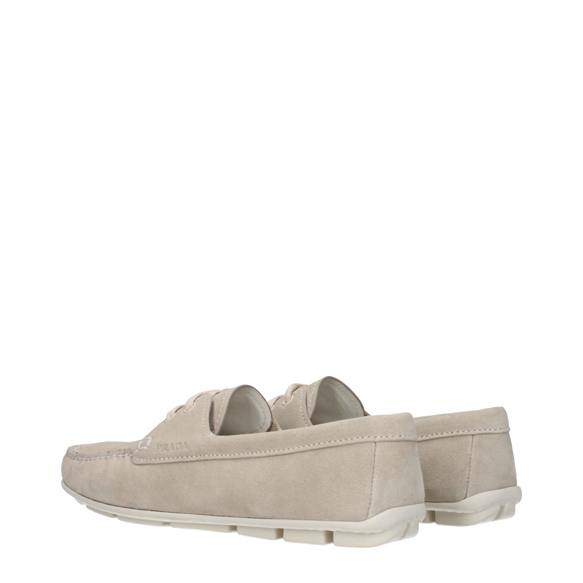 Gray Leather Slip-On Loafers