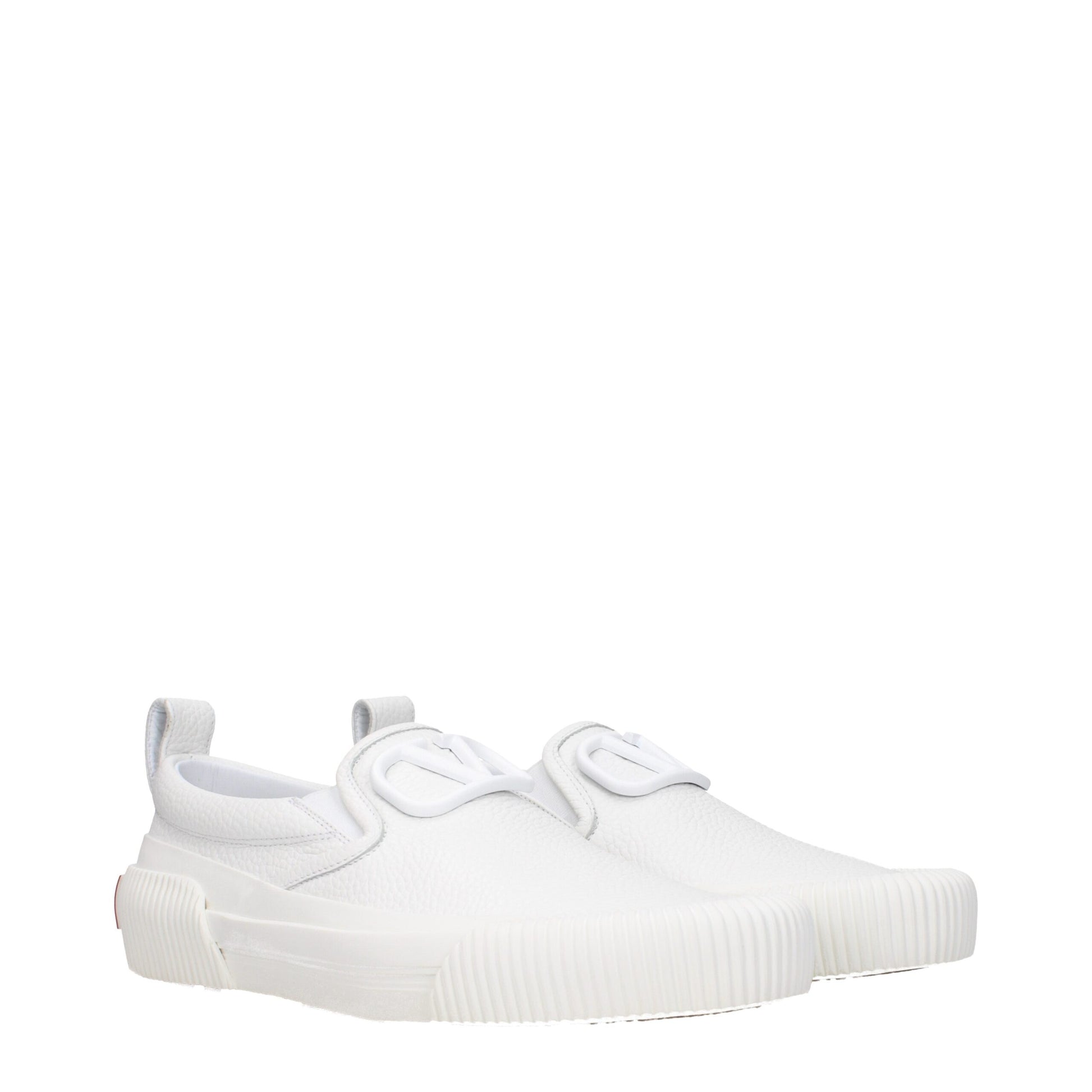 White Leather Slip-On Loafer