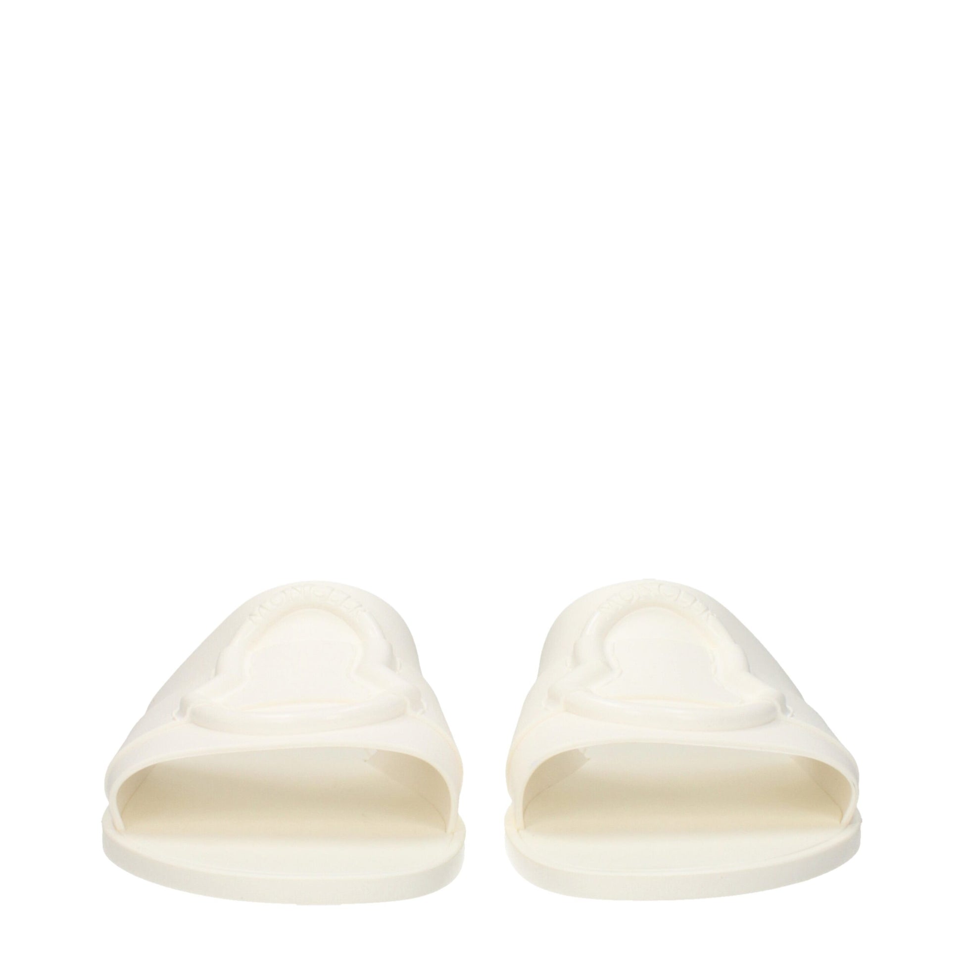 White Cotton Slippers Sandals