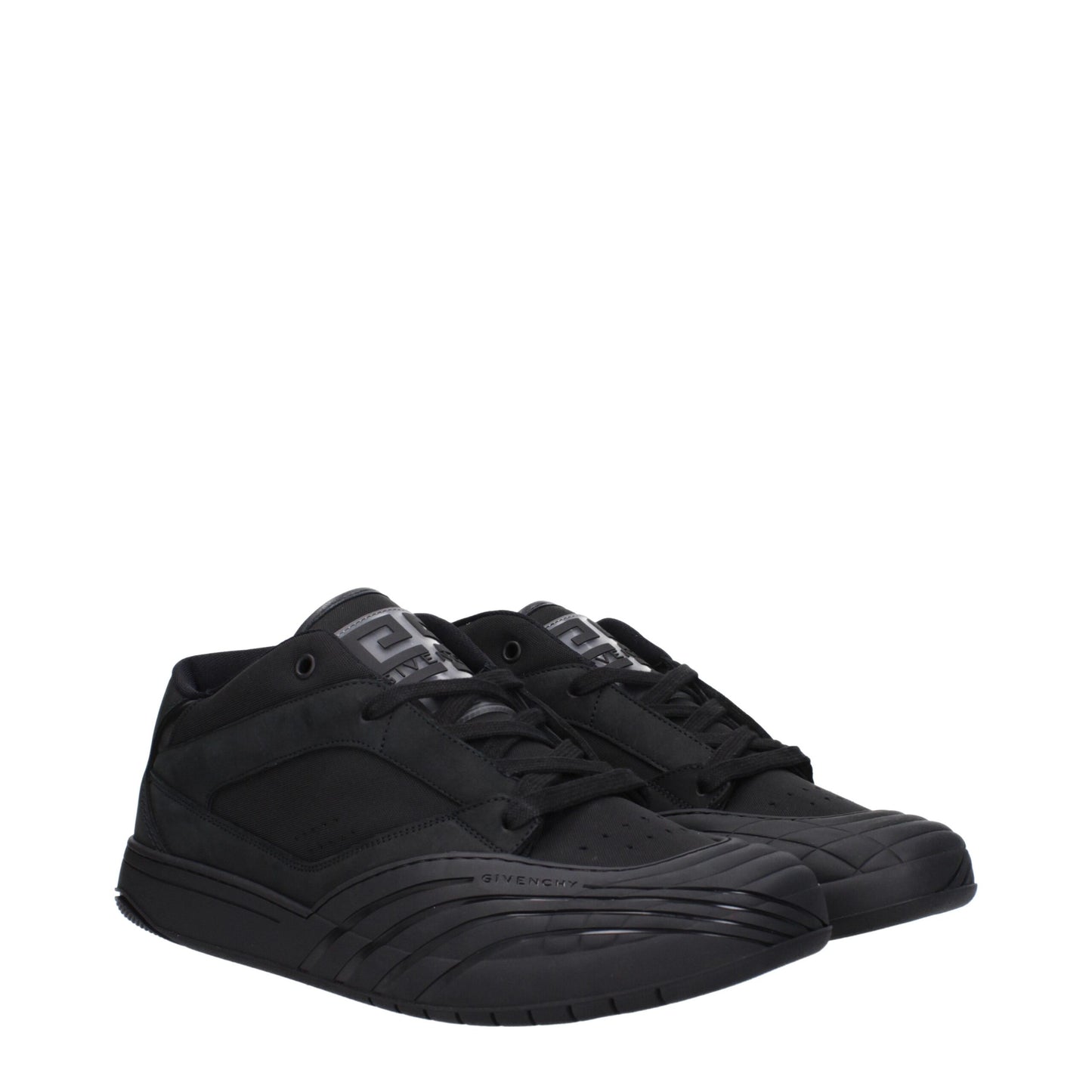 Black Fabric Low Tops