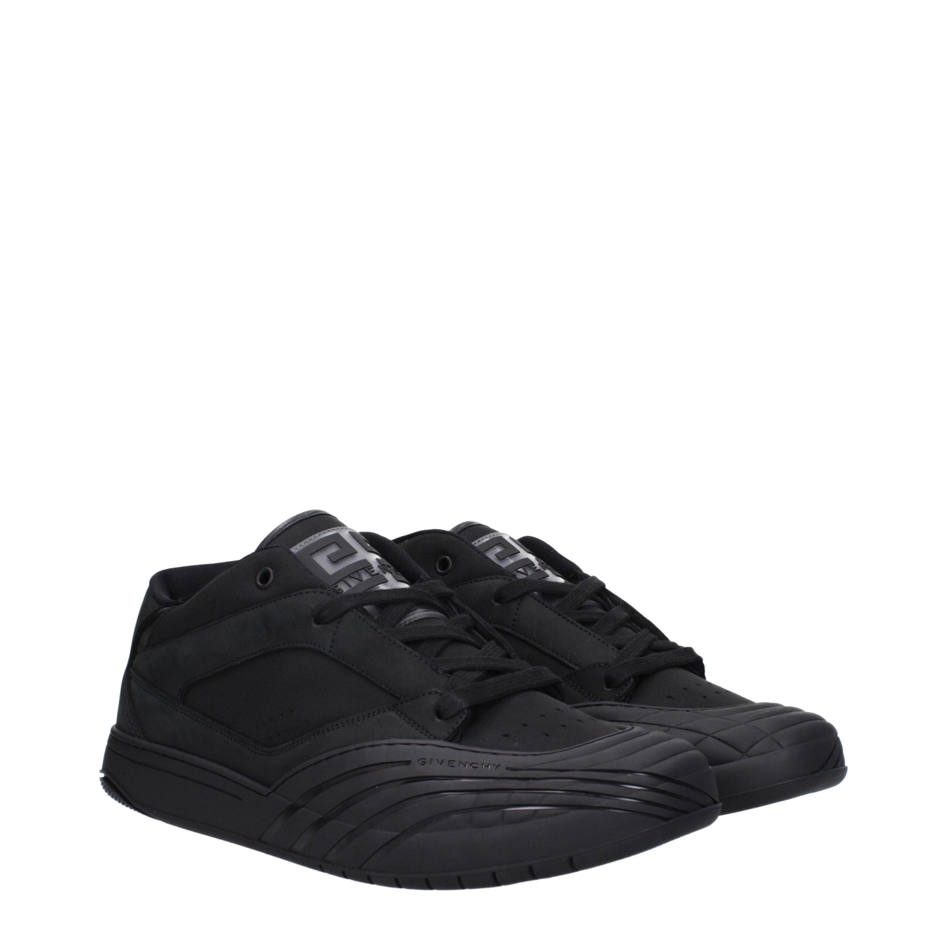 Black Fabric Low Tops
