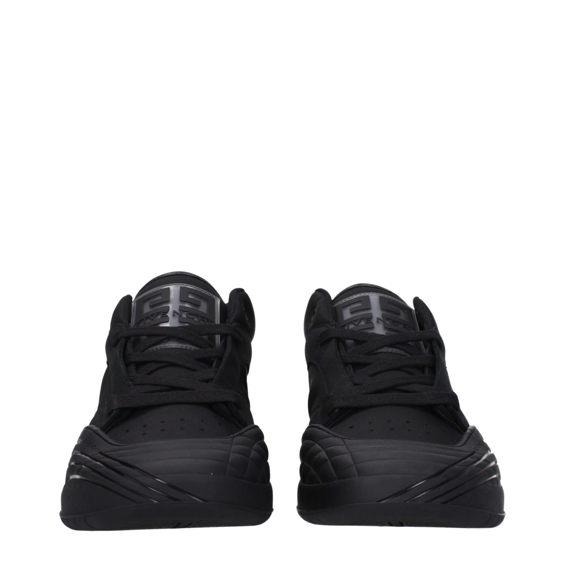 Black Fabric Low Tops