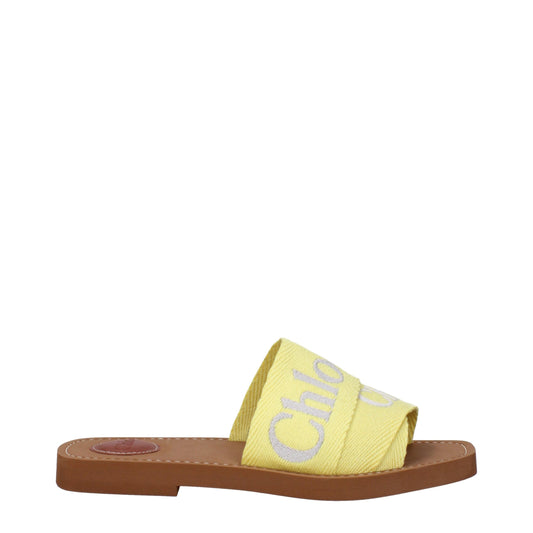 Yellow Fabric Slipper