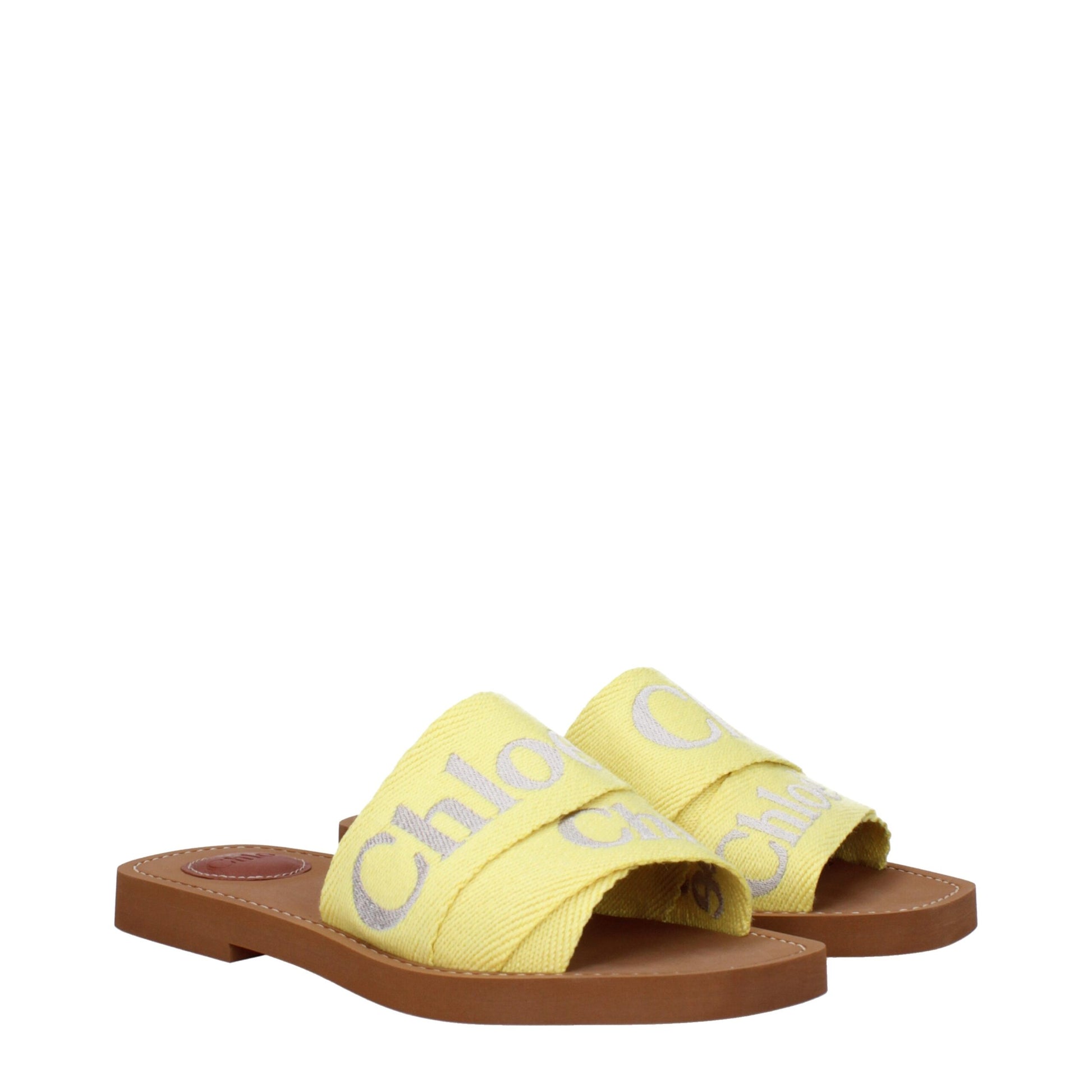 Yellow Fabric Slipper
