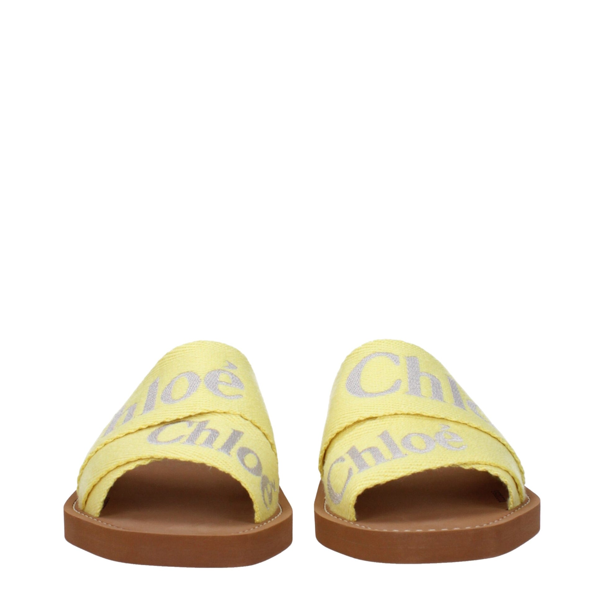Yellow Fabric Slipper
