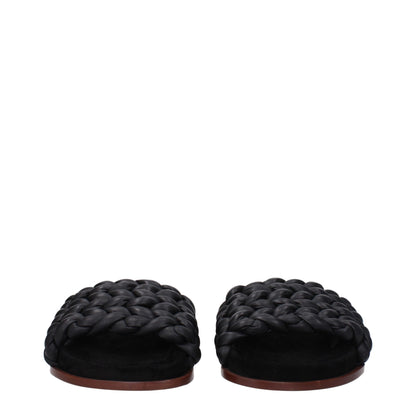 Black Leather Slipper