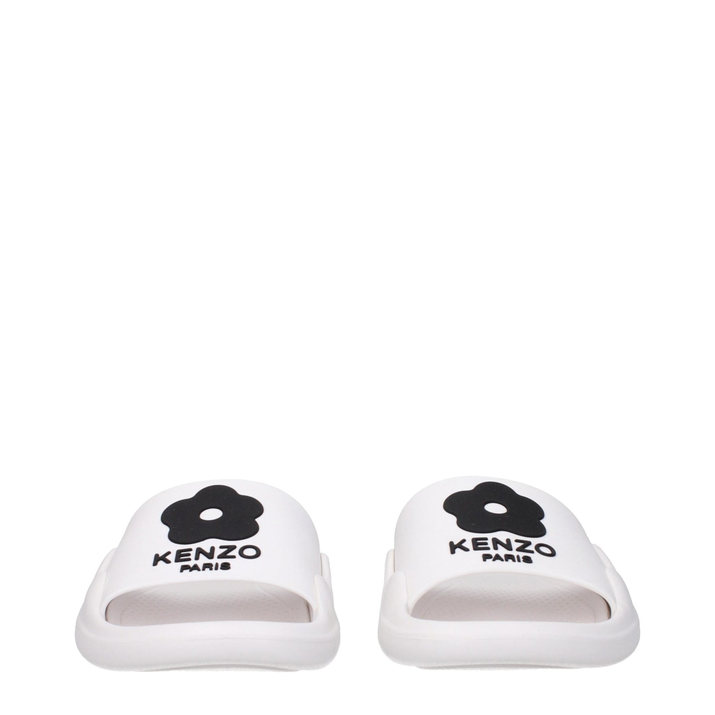 White Cotton Slippers Sandals