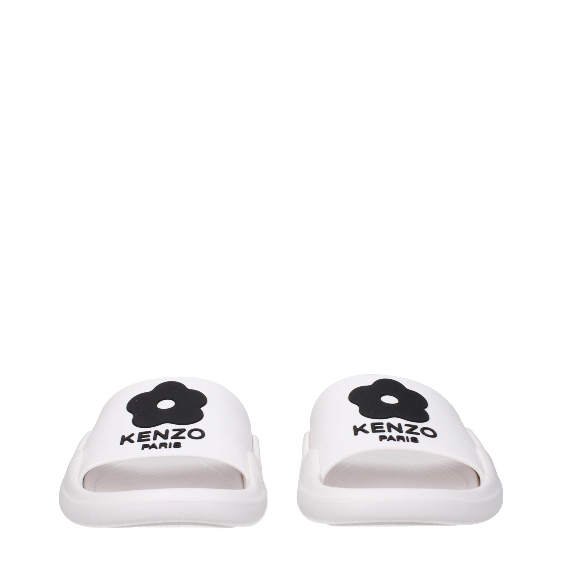 White Cotton Slippers Sandals