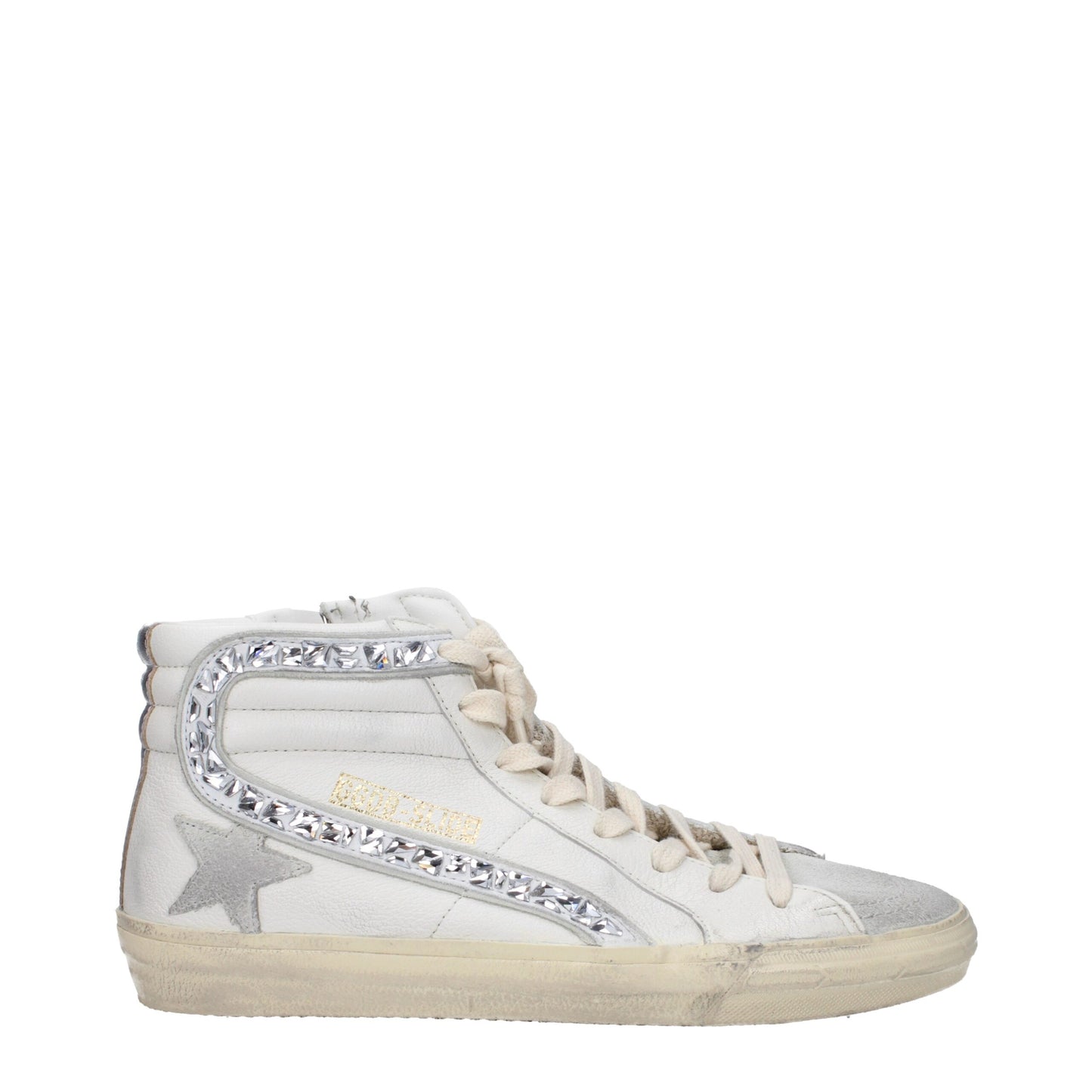 White Leather High Tops
