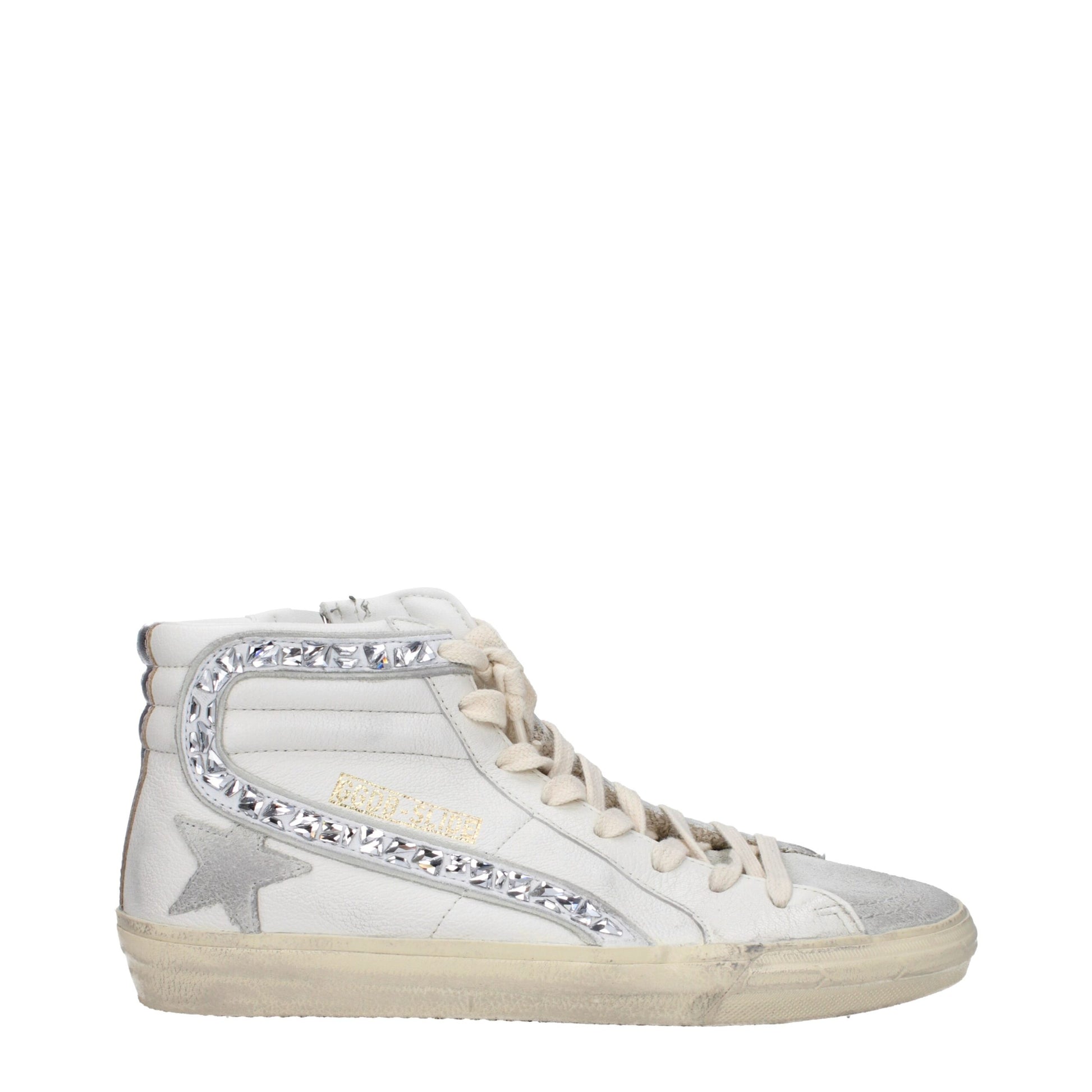 White Leather High Tops