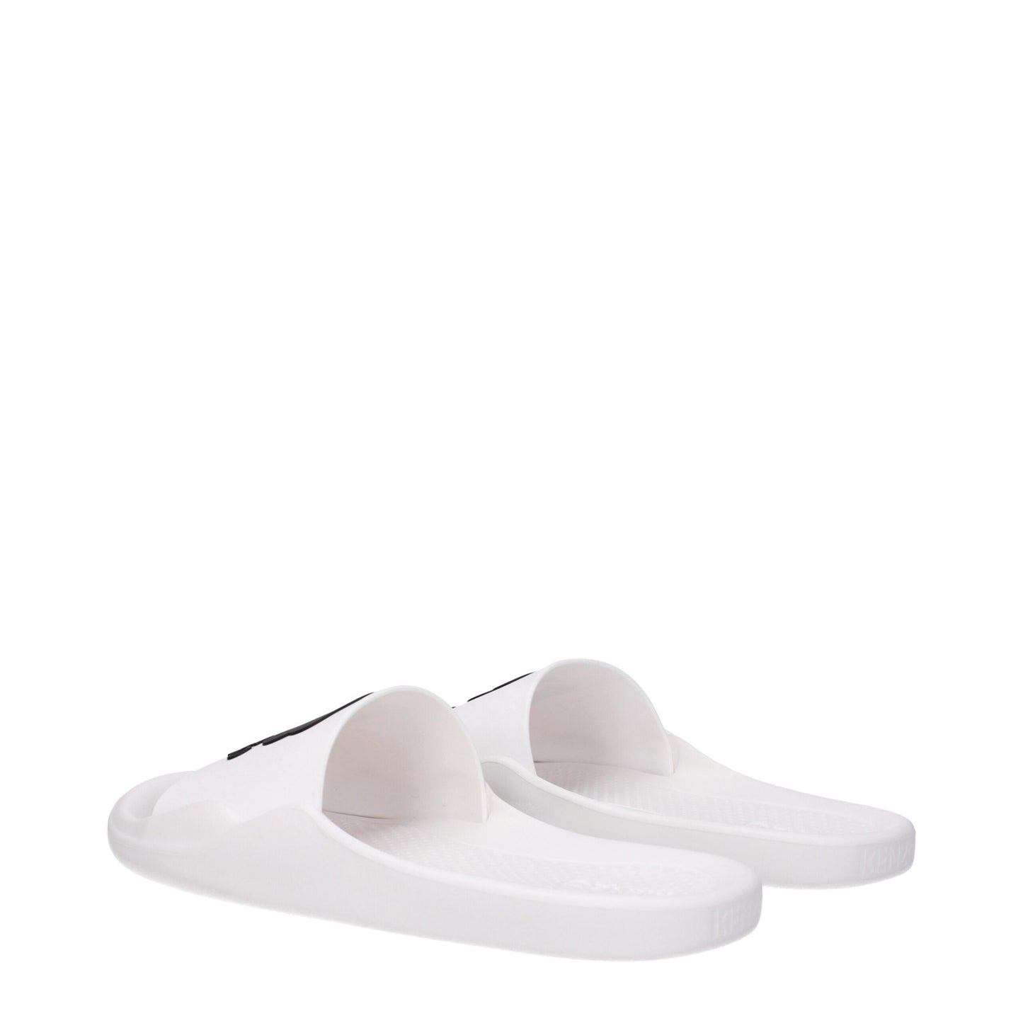White Cotton Slippers Sandals