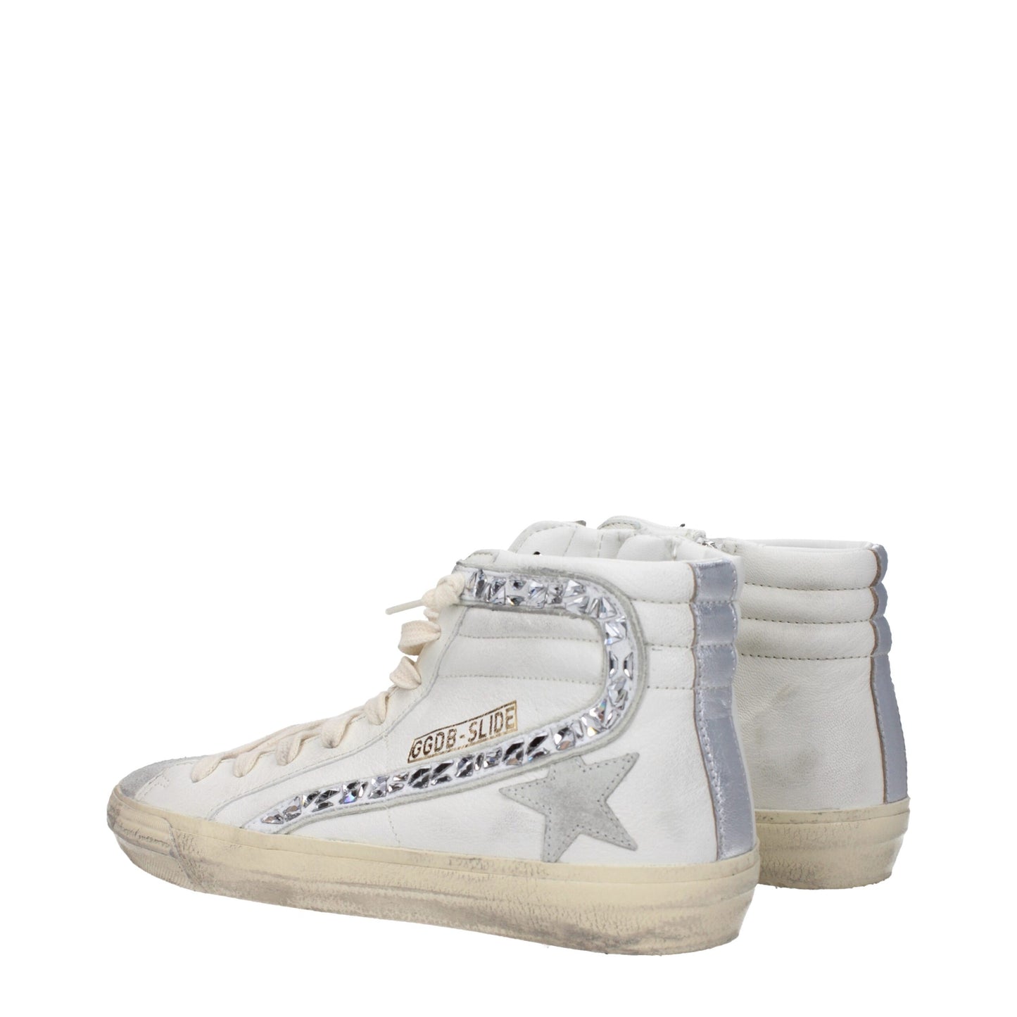 White Leather High Tops