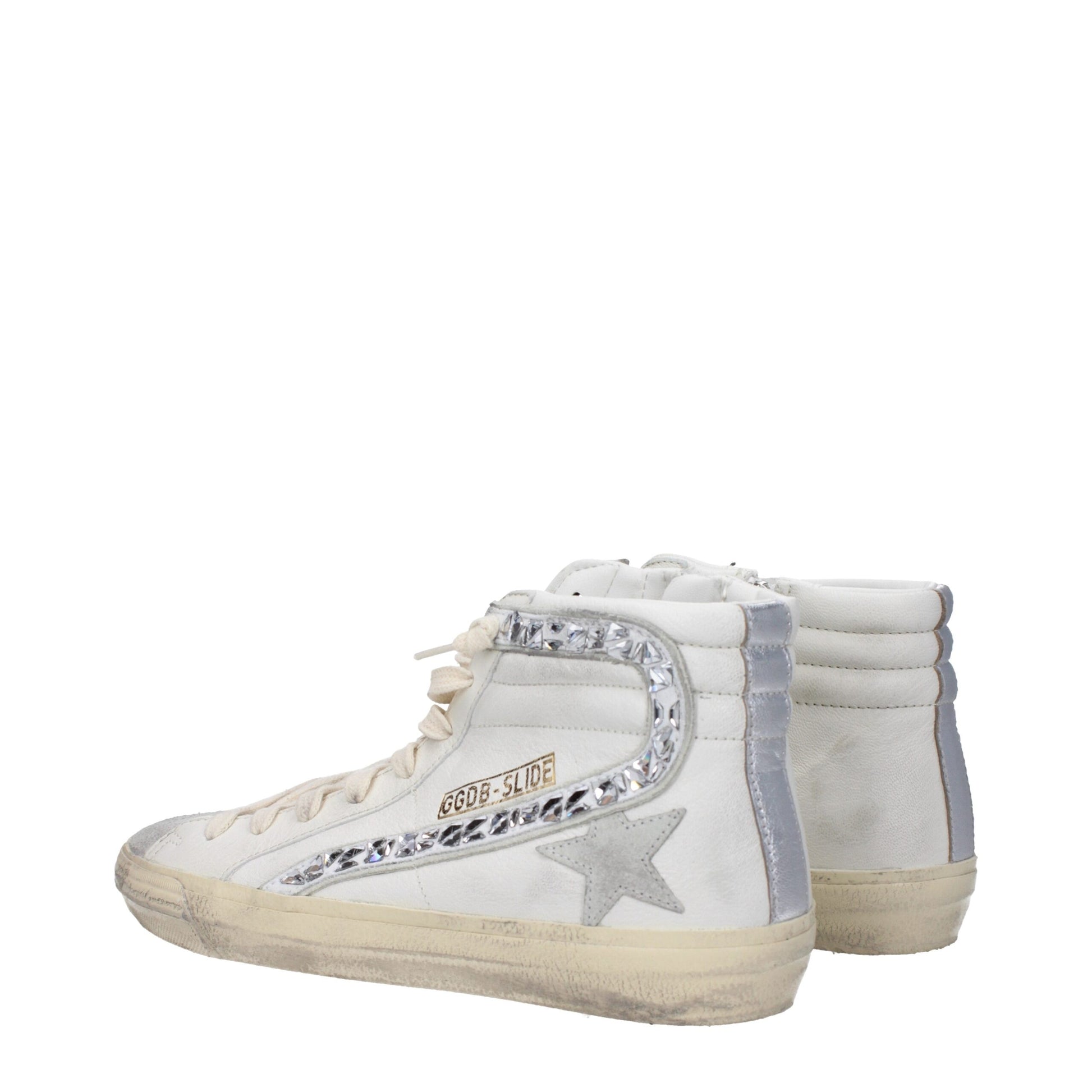 White Leather High Tops