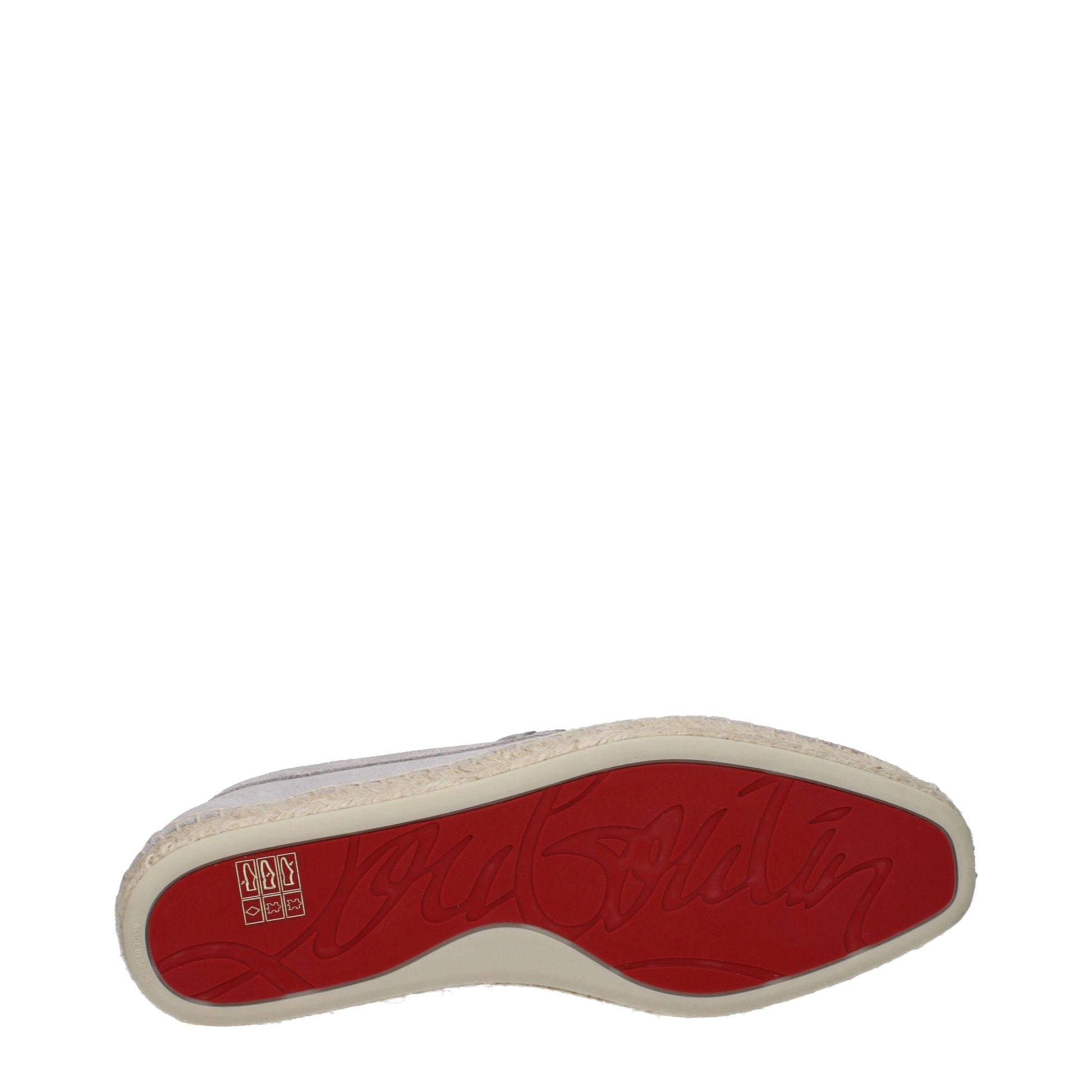 Gray Leather Espadrilles