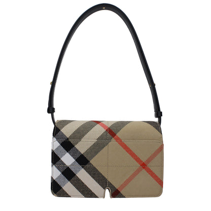 Beige Fabric Shoulder Bags