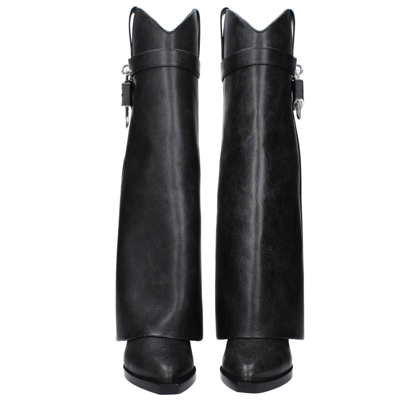 Bota de piel negra