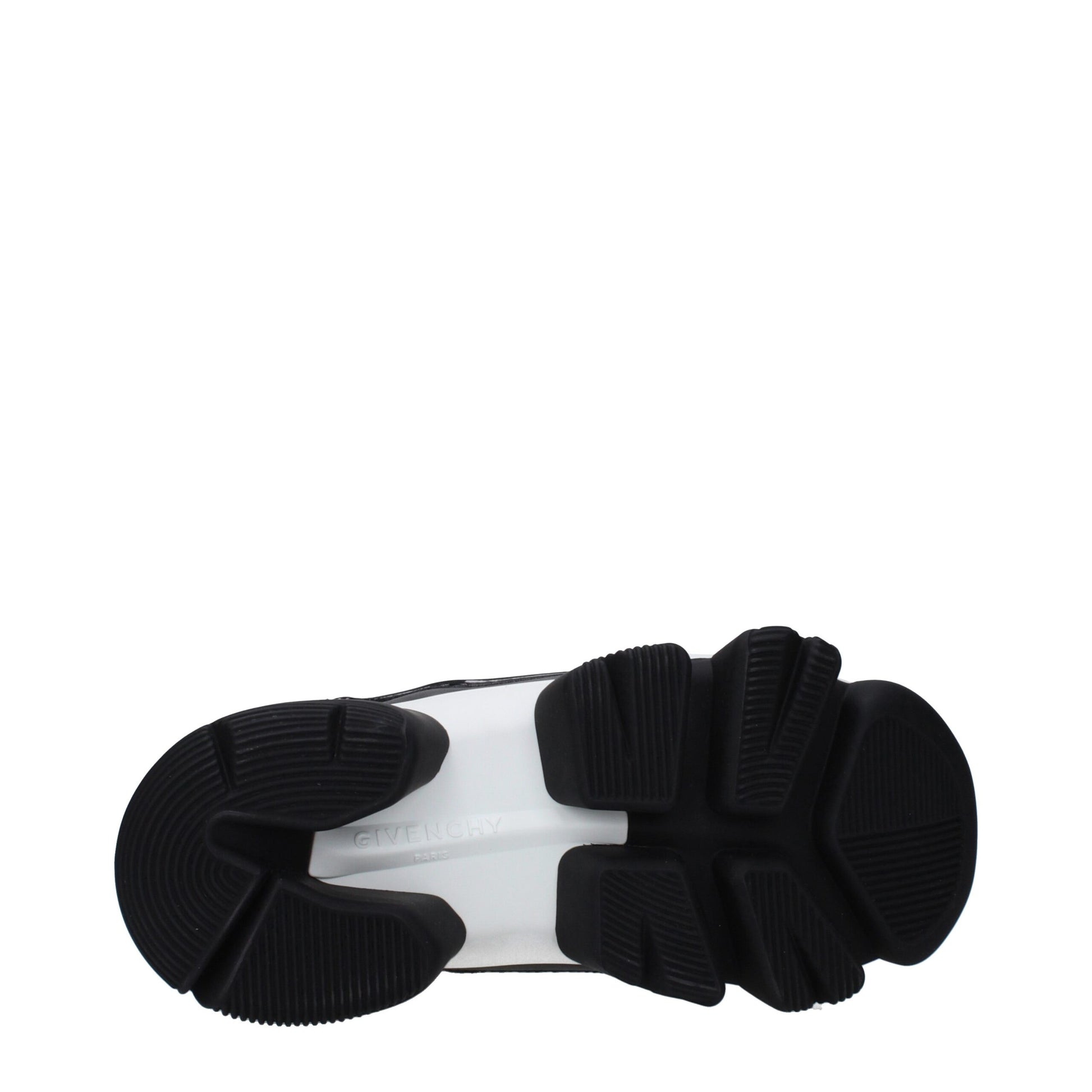 Black Fabric Chunky Sneakers