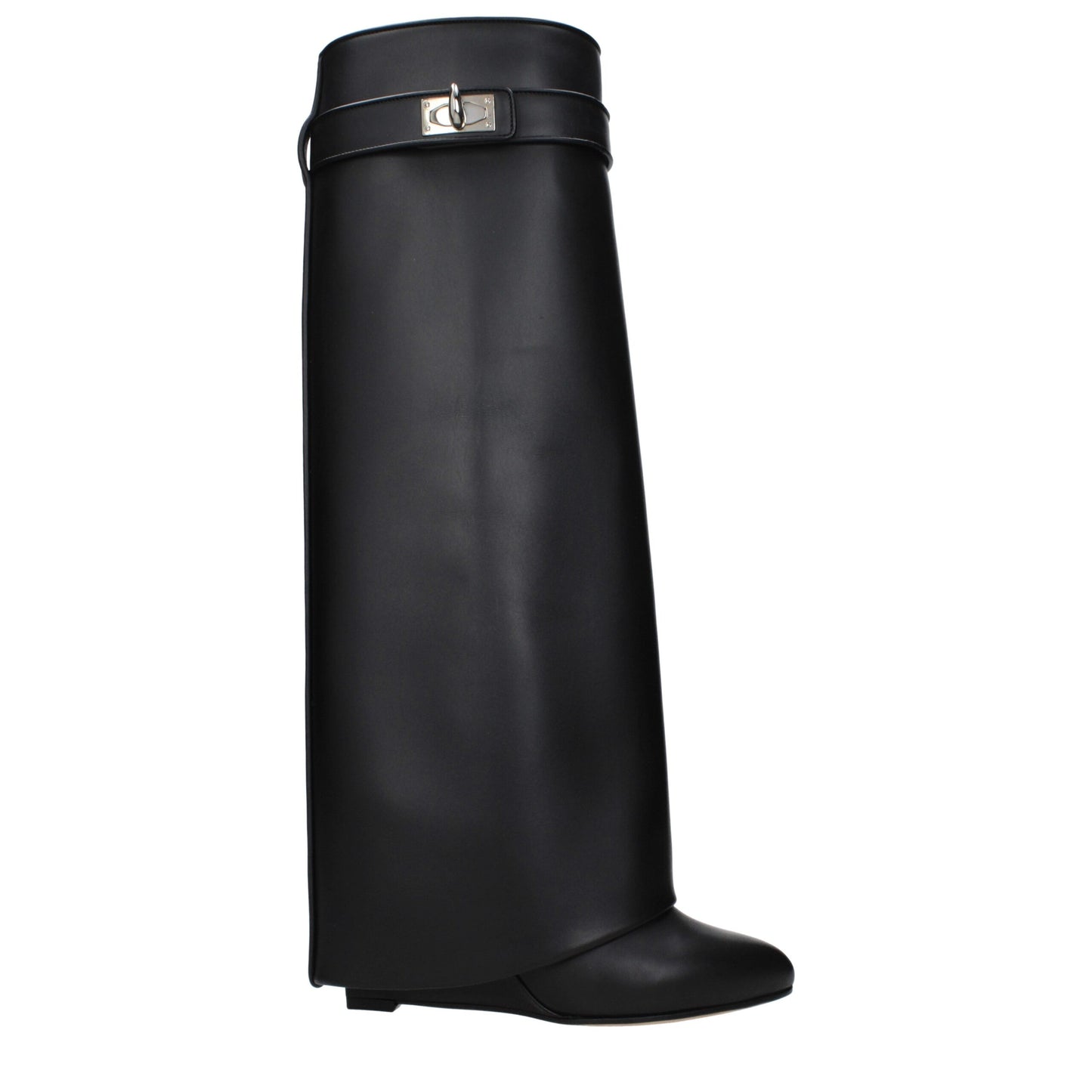 Bota de piel negra