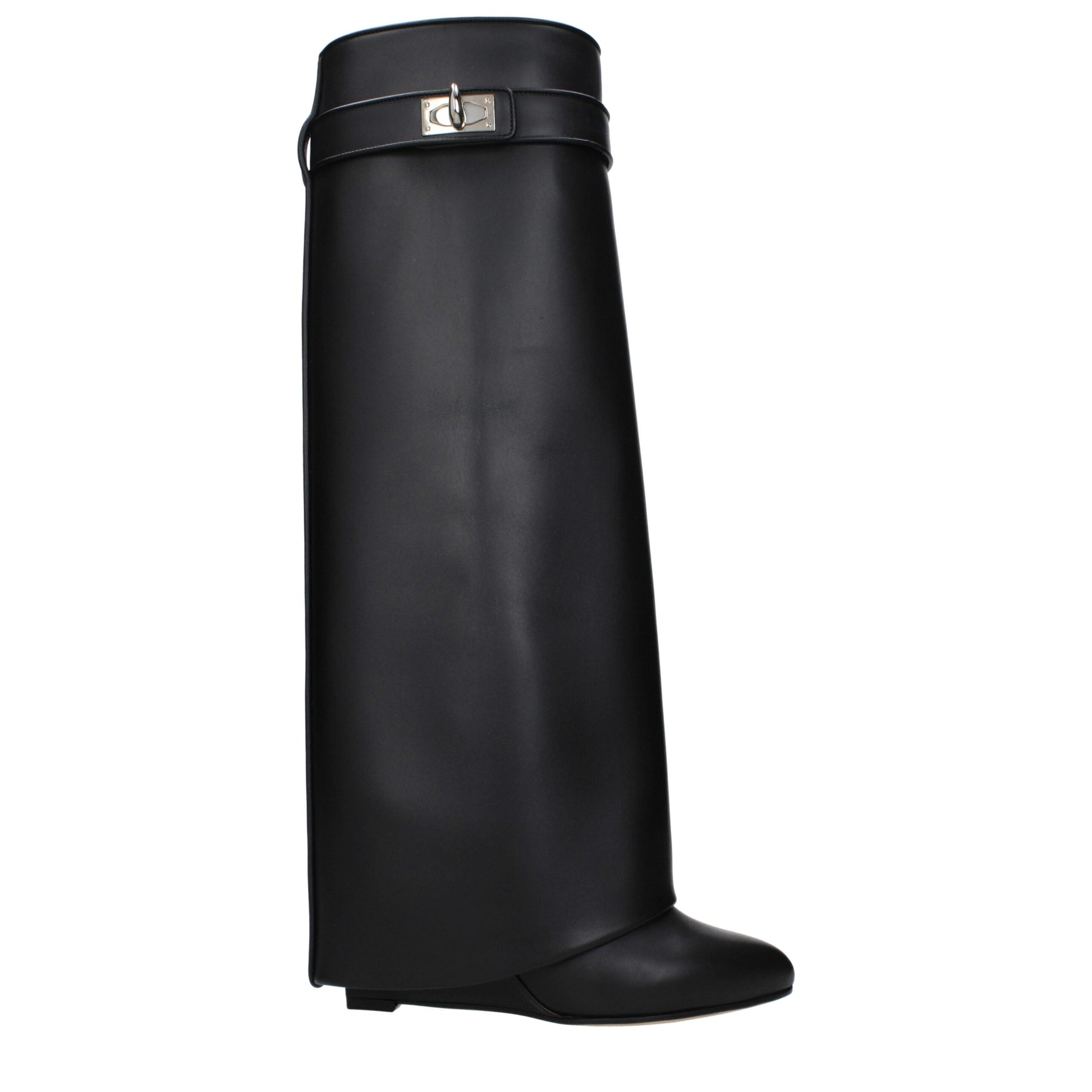 Bota de piel negra