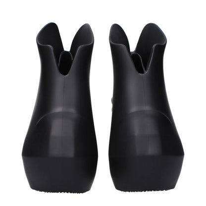 Black Cotton Wedges Sandals