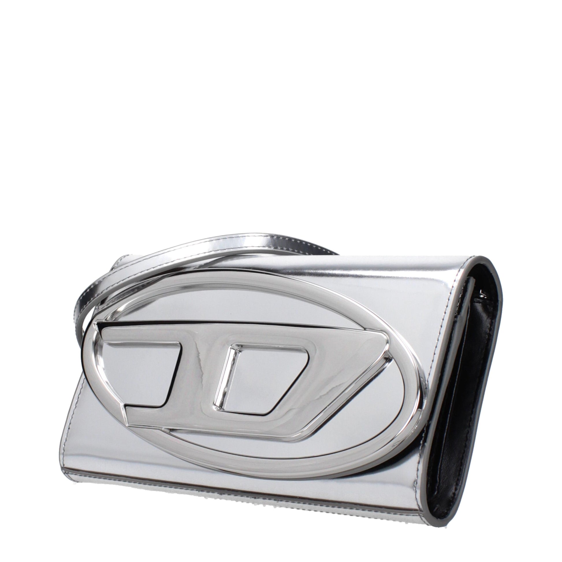Gray Leather Clutch Bags