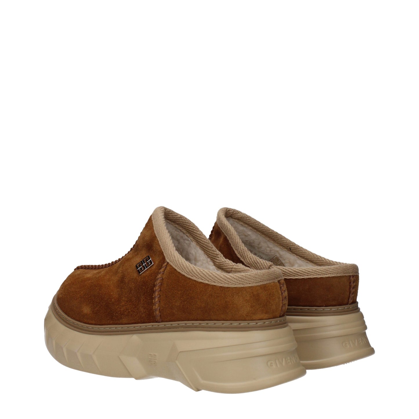 Brown Leather Slippers Sandals
