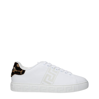 White Leather Low Tops