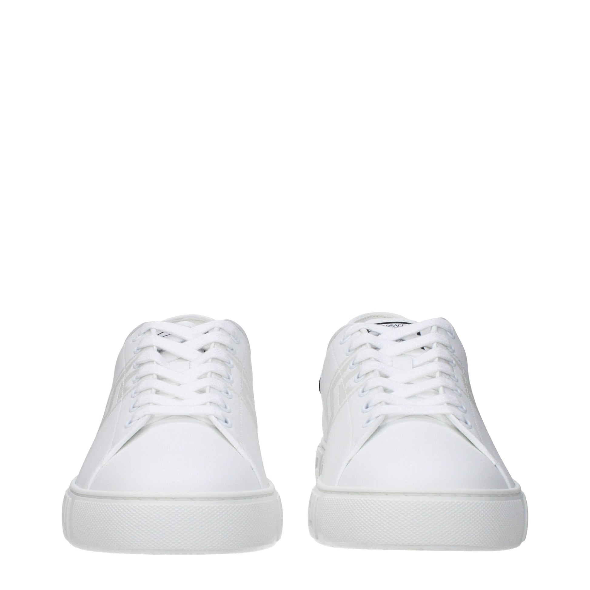 White Leather Low Tops