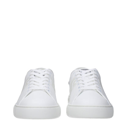 White Leather Low Tops